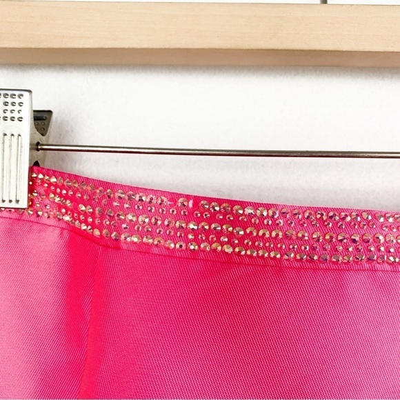 NWT Ellie Wilde by Mon Cheri Hot Pink Two Piece Off Shoulder Satin Formal Dress - Picture 14 of 16